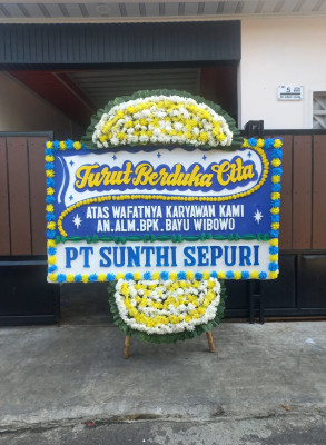 Papan Bunga Duka di Pelambik